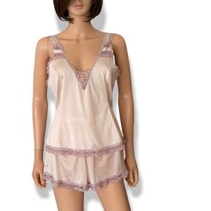 Vintage Colesce collection lace camisole panty set